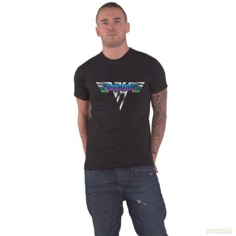 Van Halen: Unisex T-Shirt: Original Logo (Black) (Large)