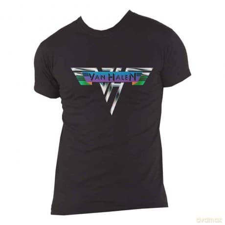 Van Halen: Unisex T-Shirt: Original Logo (Black) (Large)