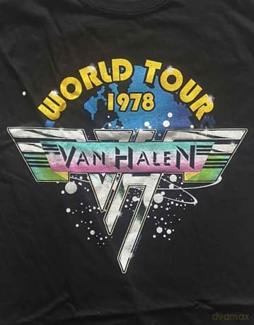 Van Halen: Unisex T-Shirt: World Tour '78 Full Colour (Black) (Large)
