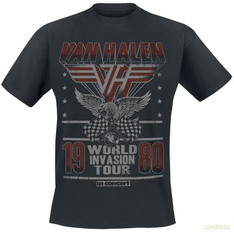 Van Halen: Unisex Tee: Invasion Tour '80 (Medium)