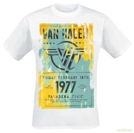 Van Halen: Unisex Tee: Pasadena '77 (Medium)
