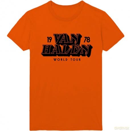 Van Halen: Unisex Tee: World Tour '78 (Large)