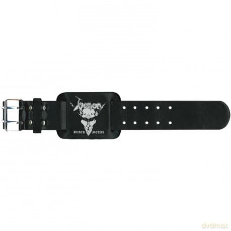 Venom: Leather Wrist Strap: Black Metal