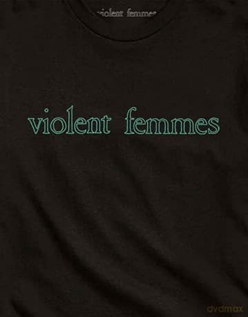 Violent Femmes: Unisex T-Shirt: Green Vintage Logo (Black) (Medium)