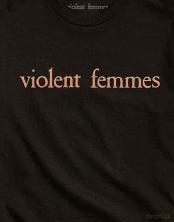T: Violent Femmes Unisex T-Shirt: Salmon Pink Vintage Logo (Black) (X-Large)