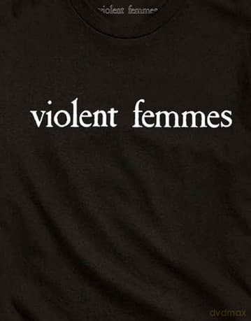 Violent Femmes: Unisex T-Shirt: White Vintage Logo (Black) (Medium)