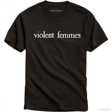 Violent Femmes: Unisex T-Shirt: White Vintage Logo (Black) (X-Large)