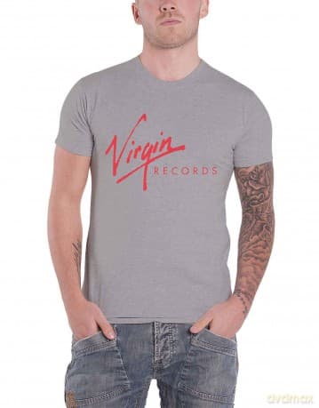 Virgin Records: Unisex T-Shirt: Logo (Grey) (Medium)