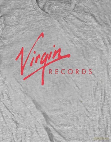 Virgin Records: Unisex T-Shirt: Logo (Grey) (Small)