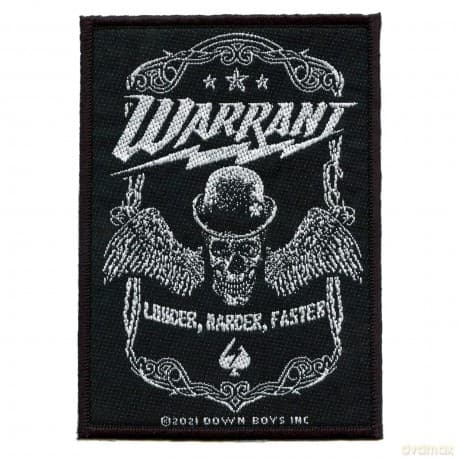 Warrant: Standard Patch: Louder Harder Faster
