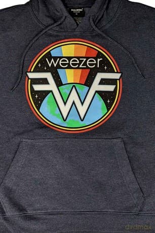 Weezer: Unisex Pullover Hoodie: Symbol Logo (Navy Blue) (Small)