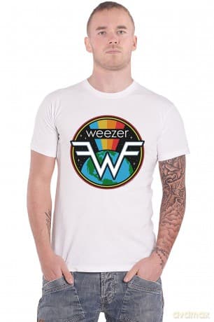 Weezer: Unisex T-Shirt: Symbol Logo (White) (Large)
