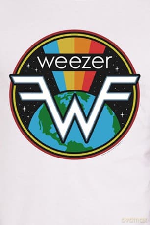 Weezer: Unisex T-Shirt: Symbol Logo (White) (Medium)