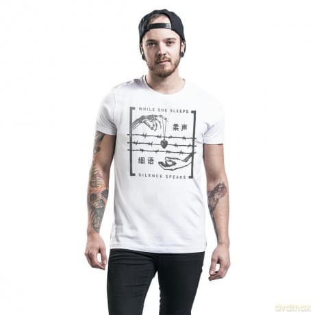 While She Sleeps: Men's Tee: Silence Speaks (Large)