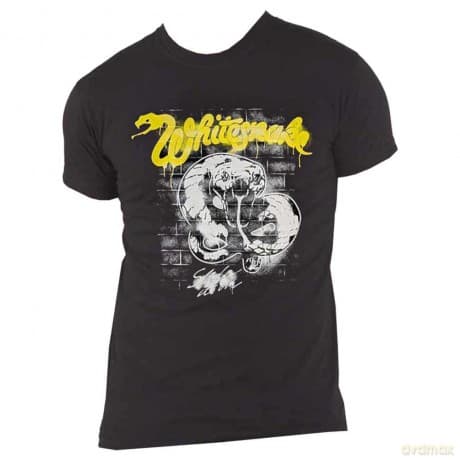 Whitesnake: Unisex T-Shirt: Graffiti (Black) (X-Large)