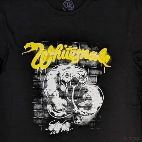 Whitesnake: Unisex T-Shirt: Graffiti (Black) (X-Large)