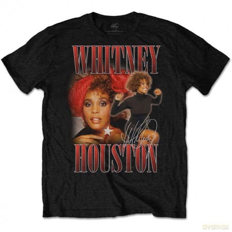 Whitney Houston: Unisex T-Shirt: 90s Homage (Black) (Small)