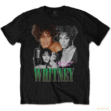 Whitney Houston: Unisex T-Shirt: Always Love You Homage 1 (Black) (Small)