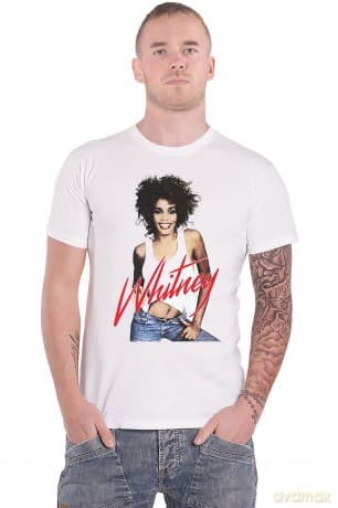 Whitney Houston: Unisex T-Shirt: Wanna Dance Photo (White) (Large)