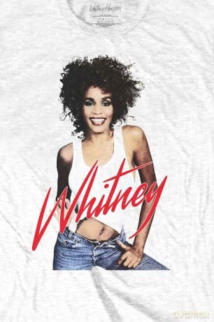 Whitney Houston: Unisex T-Shirt: Wanna Dance Photo (White) (Large)