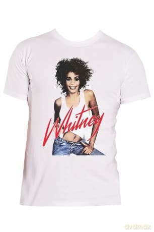 Whitney Houston: Unisex T-Shirt: Wanna Dance Photo (White) (Large)