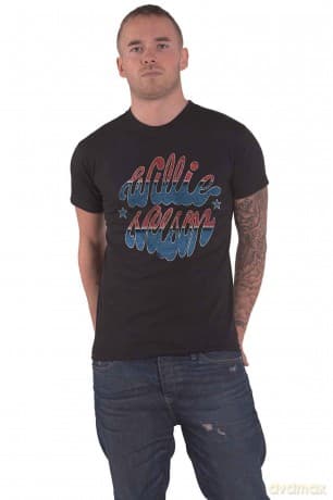 Willie Nelson: Unisex T-Shirt: Americana (Black) (Small)