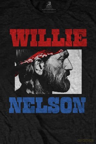 Willie Nelson: Unisex T-Shirt: Stare (Black) (XX-Large)