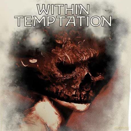 Within Temptation: Unisex T-Shirt: Bleed Out Single (Natural) (Back Print) (Large)