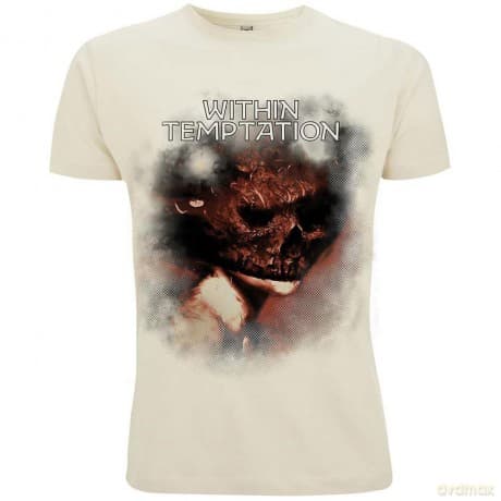 Within Temptation: Unisex T-Shirt: Bleed Out Single (Natural) (Back Print) (Small)