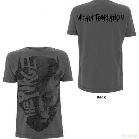 Within Temptation: Unisex T-Shirt: Purge Jumbo (Charcoal Grey) (Back Print) (Large)