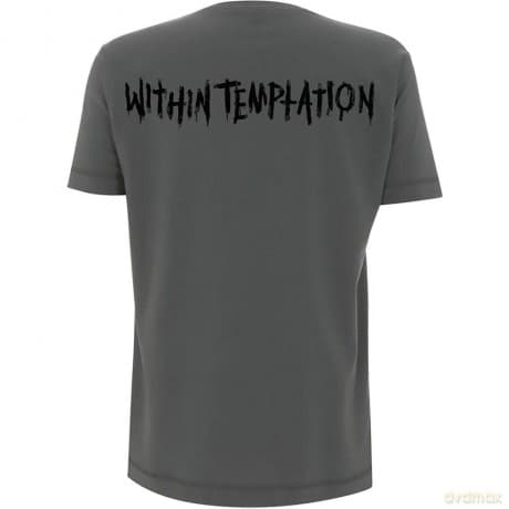 Within Temptation: Unisex T-Shirt: Purge Jumbo (Charcoal Grey) (Back Print) (Medium)