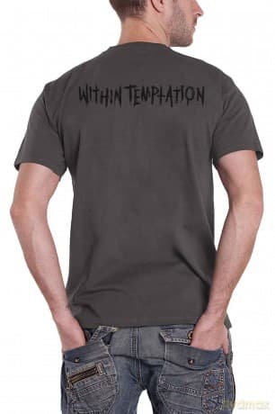 Within Temptation: Unisex T-Shirt: Purge Jumbo (Charcoal Grey) (Back Print) (X-Large)