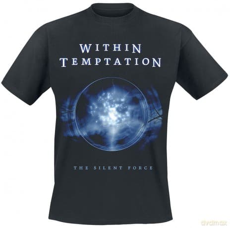Within Temptation: Unisex T-Shirt: Silent Force Tracks (Black) (Back Print) (Small)