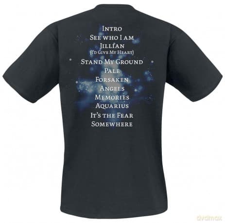 Within Temptation: Unisex T-Shirt: Silent Force Tracks (Black) (Back Print) (Small)