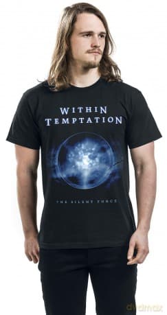 Within Temptation: Unisex T-Shirt: Silent Force Tracks (Black) (Back Print) (Small)
