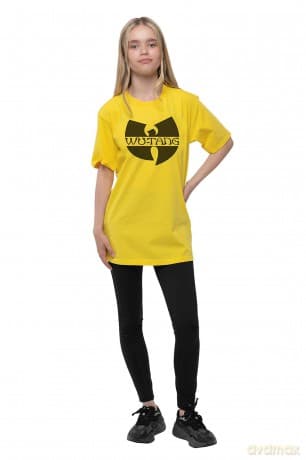 Wu-Tang Clan: Kids T-Shirt: Logo (Yellow) (13-14 Years)