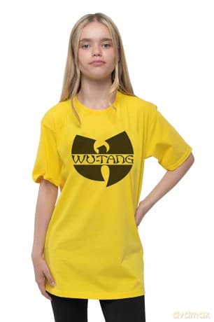 Wu-Tang Clan: Kids T-Shirt: Logo (Yellow) (5-6 Years)