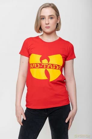 Wu-Tang Clan: Ladies T-Shirt: Logo (Red) (Large)