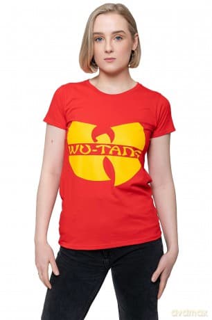 Wu-Tang Clan: Ladies T-Shirt: Logo (Red) (Medium)