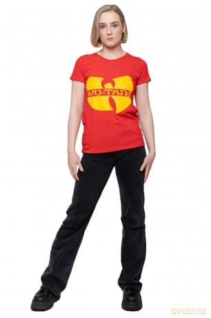 Wu-Tang Clan: Ladies T-Shirt: Logo (Red) (X-Large)