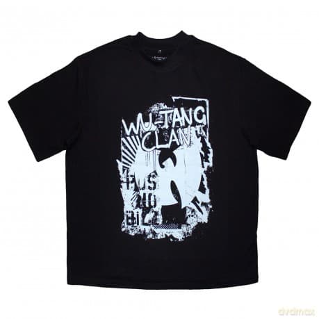 Wu-Tang Clan: Unisex Oversized Boxy T-Shirt: Graffiti (Black) (Small)