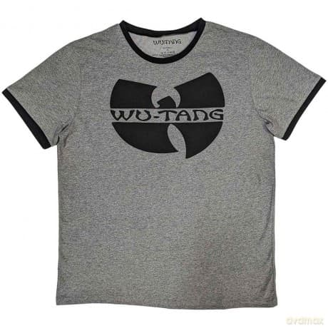 Wu-Tang Clan: Unisex Ringer T-Shirt: Logo (Grey) (X-Large)