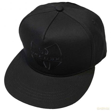 Wu-Tang Clan: Unisex Snapback Cap: Black Logo (Black)