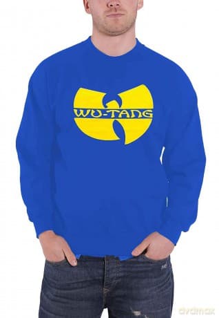 Wu-Tang Clan: Unisex Sweatshirt: Logo (Blue) (Large)