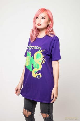 Wu-Tang Clan: Unisex T-Shirt: Dragon Bonsai (Purple) (Large)