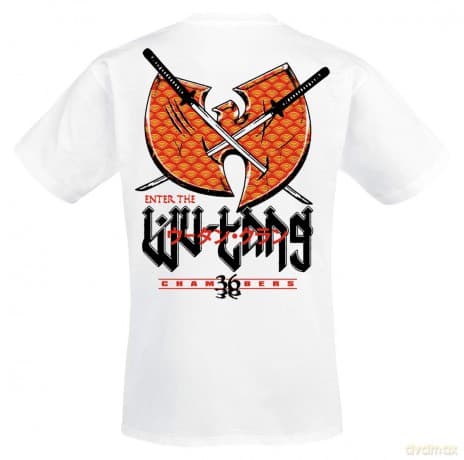 Wu-Tang Clan: Unisex T-Shirt: Swords (White) (Back Print) (Medium)