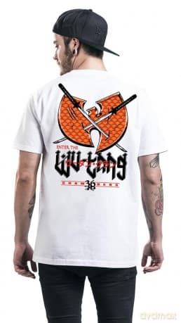 Wu-Tang Clan: Unisex T-Shirt: Swords (White) (Back Print) (Medium)