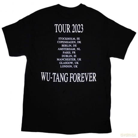 Wu-Tang Clan: Unisex T-Shirt: Tour '23 Wu-Tang Forever (Black) (Back Print & Ex-Tour) (XX-Large)