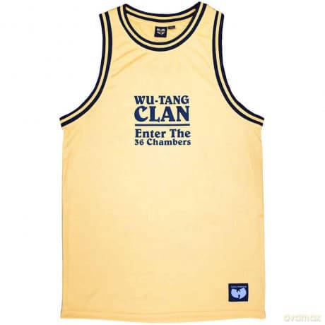 Wu-Tang Clan: Unisex Vest T-Shirt: Enter The 36 Chambers (Yellow) (Back Print & Ex-Tour) (X-Small)