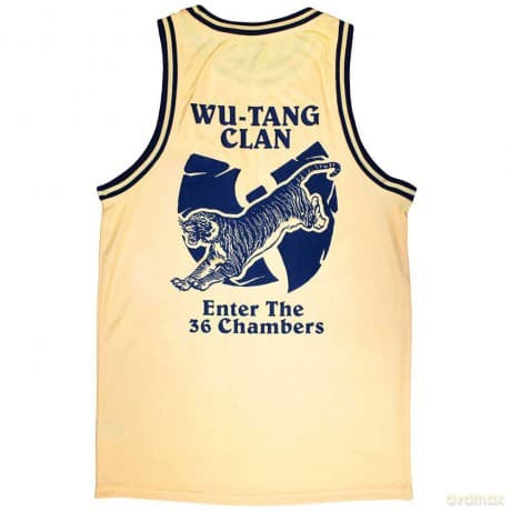 Wu-Tang Clan: Unisex Vest T-Shirt: Enter The 36 Chambers (Yellow) (Back Print & Ex-Tour) (X-Small)